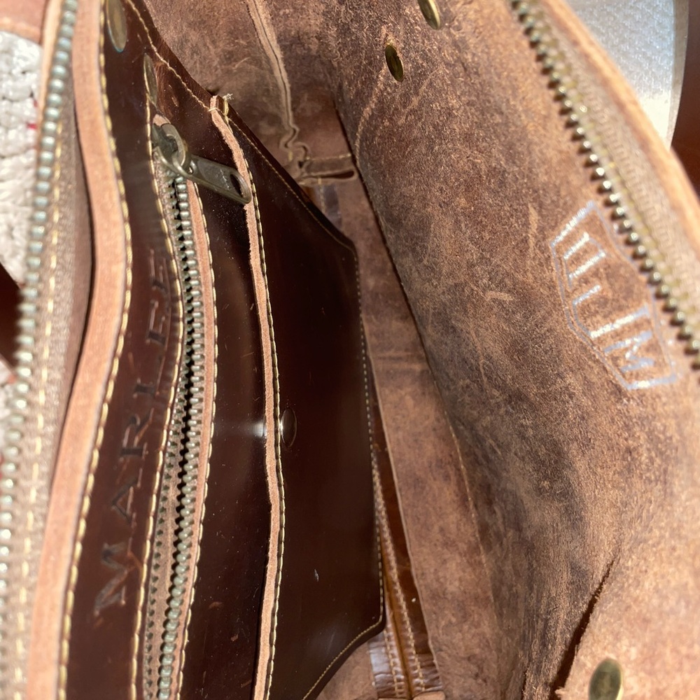 REAL LEATHER HANDMADE BAG - Picture 6 of 7